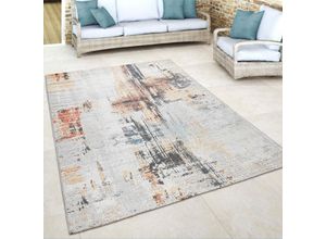 4061981136252 - Paco Home - Outdoor Teppich Balkon Terrasse Vintage Küchenteppich Muster Abstrakt Beige Creme 80x150 cm