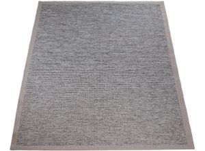 4061981158193 - Teppich Quebec 135 Teppiche Gr B L 200 cm x 280 cm 4 mm 1 St beige Esszimmerteppiche Flachgewebe meliert mit Bordüre In- und Outdoor geeignet