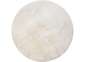 4061981166228 - Teppich Kurzflor-Teppich Für Wohnzimmer Soft Weich Waschbar In Beige ø 120 cm Rund - Paco Home