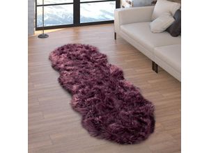 4061981166884 - Kunstfell Fellteppich Imitat Sitzkissen Herzform Rund Verschiedene Formen Lila 55x160 cm Fell-Form - Paco Home 4061981166884 - Kunstfell Fellteppich Imitat Sitzkissen Herzform Rund Verschiedene Formen Lila 55x160 cm Fell-Form - Paco Home