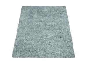 4061981170980 - Paco Home - Hochflor Teppich Wohnzimmer Shaggy Langflor Weich Modern Einfarbiges Muster Türkis 240x340 cm