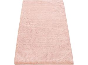 4061981177439 - Badezimmerteppich Badematte Badteppich Rutschfest Flauschig Waschbar Einfarbig Pink 50x80 cm - Paco Home