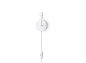 4061981178276 - Paco Home Wandlampe Wandleuchte Innen Mit Schalter Flur Lampe Wohnzimmer Kabellänge 3m E14 Wandleuchte Weiß