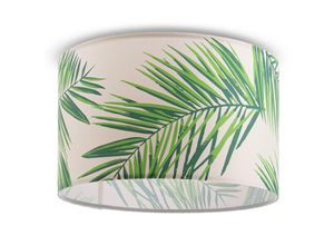 4061981178504 - Deckenlampe Wohnzimmer Lampe Esstisch Pendelleuchte Blumen Palmen Deko E27 Design 4 (Ø455 cm) Deckenleuchte - Weiß - Paco Home