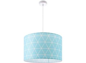 4061981178665 - Deckenlampe Lampenschirm Stoff Pendelleuchte E27 Hängeleuchte Schlafzimmer Rund Pendelleuchte - Weiß Design 9 (Ø455 cm) - Paco Home