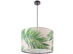 4061981178887 - Deckenlampe Wohnzimmer Lampe Esstisch Pendelleuchte Blumen Palmen Deko E27 Pendelleuchte - Schwarz Design 4 (Ø455 cm) - Paco Home