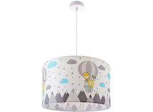 4061981178894 - Paco Home - Deckenlampe Kinderzimmer Pendelleuchte Babyzimmer Feuerwehr Straße Polizei E27 Pendelleuchte - Weiß Design 6 (Ø455 cm)