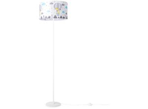 4061981180705 - Lampe Kinderzimmer Kinderlampe Babyzimmer Stehlampe E27 Heißluftballon Tiere Creme (Ø38cm) Stehleuchte - Weiß - Paco Home