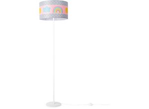 4061981180729 - Lampe Kinderzimmer Kinderlampe Babyzimmer Stehlampe E27 Regenbogen Sonne Wolken Mehrfarbig (Ø38cm) Stehleuchte - Weiß - Paco Home