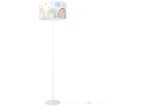 4061981180743 - Lampe Kinderzimmer Kinderlampe Babyzimmer Stehlampe E27 Regenbogen Sonne Wolken Mehrfarbig (Ø38cm) Stehleuchte - Weiß - Paco Home