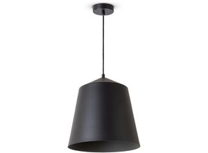 4061981187261 - Pendelleuchte Wohnzimmer Hängelampe Esstisch Küche Lampenschirm Industrial Pendelleuchte - Schwarz Grau (Ø325 cm) - Paco Home