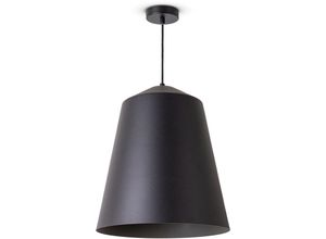 4061981187353 - Pendelleuchte Wohnzimmer Hängelampe Esstisch Küche Lampenschirm Industrial Pendelleuchte - Schwarz Grau (Ø365 cm) - Paco Home