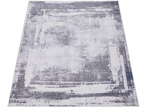 4061981190179 - Teppich Catania 843 Teppiche Gr B L 240 cm x 340 cm 13 mm 1 St grau Esszimmerteppiche Kurzflor modernes Design ideal im Wohnzimmer & Schlafzimmer