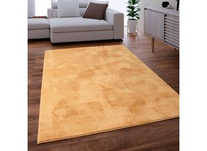 4061981191558 - Fellteppich Kunstfell Soft 380 Teppiche Gr B L 200 cm x 290 cm 19 mm 1 St gelb Fellteppich Esszimmerteppiche Langflor Kuschelteppich - besonders weich Uni-Farben