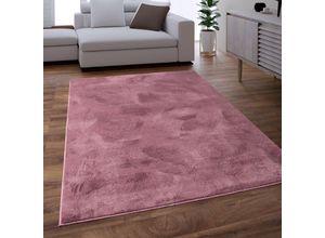 4061981191725 - Teppich Wohnzimmer Kunstfell Shaggy Hochflor Waschbar In Waschmaschine Soft Uni Rosa Mauve 80x150 cm - Paco Home 4061981191725 - Teppich Wohnzimmer Kunstfell Shaggy Hochflor Waschbar In Waschmaschine Soft Uni Rosa Mauve 80x150 cm - Paco Home