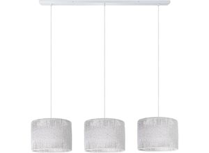 4061981192654 - Pendelleuchte Esstisch Korb Boho Hängelampe Esszimmer Lampe E27 Rattan Pendelleuchte - Weiß Weiß (Ø27cm) - Paco Home