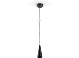 4061981193682 - Lampe Pendelleuchte Esstisch Hängelampe Küche Vintage Metall E27 Schwarz-Gold Ø95cm - Paco Home