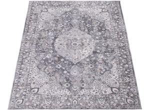 4061981193842 - Teppich Calabria 582 Teppiche Gr B L 160 cm x 230 cm 14 mm 1 St grau Orientalische Muster Kurzflor Orient-Optik Vintage Design