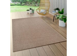 4061981194962 - Paco Home - Outdoor Teppich Sisal Optik Wetterfest Balkon Einfarbig Modern Natur Braun 80x150 cm