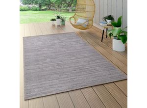 4061981195174 - Paco Home - Outdoor Teppich Wetterfest Balkon Küche Sisal Meliert Streifen Natur Grau 120x170 cm