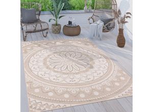 4061981201158 - Paco Home - Outdoor Teppich Wetterfest Wohnzimmer Küchenteppich Balkon Orient Marokkanisch 160x220 cm Sand