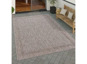 4061981201608 - Paco Home - Outdoor Teppich Wetterfest Balkon Terrasse Küche Modern Geometrische Muster 160x220 cm Natur