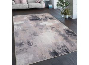 4061981204654 - Paco Home Teppich Wohnzimmer Schlafzimmer Flachgewebe Modern Abstrakt Vintage Waschbar 60x100 cm Beige