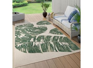 4061981212772 - Paco Home - Outdoor Teppich Wetterfest Balkon Palmen Dschungel Florales Boho Muster Grün 200x290 cm Grün 12
