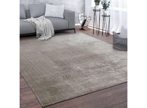 4061981215278 - Teppich Kurzflor-Teppich Für Wohnzimmer Super Soft Weich Waschbar In Grau 150x170 cm Sechseckig - Paco Home