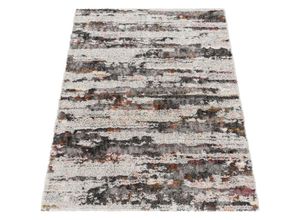 4061981220043 - Hochflor Teppich Wohnzimmer Esszimmer Shaggy Vintage Abstraktes Muster 60x100 cm Bunt - Paco Home