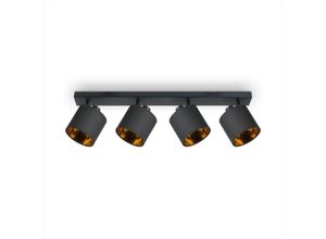 4061981229794 - Led Pendellampe Wandlampe Deckenlampe Wohnzimmer Esszimmer Schlafzimmer Uni E14 Schwarz-Gold Wandleuchte 4xE14 - Paco Home 4061981229794 - Led Pendellampe Wandlampe Deckenlampe Wohnzimmer Esszimmer Schlafzimmer Uni E14 Schwarz-Gold Wandleuchte 4xE14 - Paco Home