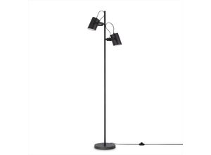 4061981235375 - Stehlampe Leselampe Wohnzimmer Retro Schwenkbar Höhenverstellbar Metall Schwarz E27 - Paco Home 4061981235375 - Stehlampe Leselampe Wohnzimmer Retro Schwenkbar Höhenverstellbar Metall Schwarz E27 - Paco Home