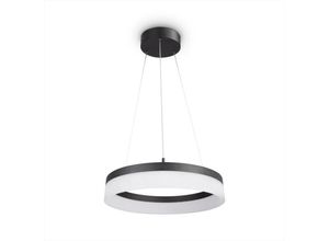 4061981241697 - Led Pendellampe Deko Wohnzimmer Lampe Esstisch Pendelleuchte Büro Zeitlos Modern Typ 1 Schwarz - Weiß - Paco Home