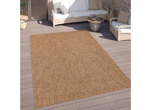4061981302046 - Outdoor Teppich Wetterfest Balkon Küche Einfarbiges Design Geometrisch Braun 200x280 cm - Paco Home 4061981302046 - Outdoor Teppich Wetterfest Balkon Küche Einfarbiges Design Geometrisch Braun 200x280 cm - Paco Home