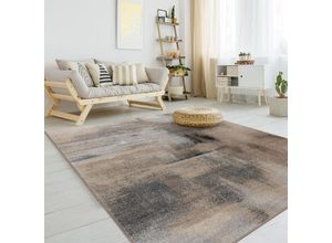 4061981306976 - Paco Home Teppich Wohnzimmer Kurzflor Abstraktes Design Vintage Weich Modern 80x150 cm Bunt