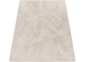 4061981307096 - Hochflor-Teppich Arnheim 745 Teppiche Gr B L 160 cm x 220 cm 26 mm 1 St beige (creme) Esszimmerteppiche Uni Farben modernes geometrisches Design besonders weich