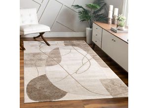 4061981307850 - Teppich Tuana 217 Teppiche Gr B L 200 cm x 290 cm 15 mm 1 St beige Esszimmerteppiche Kurzflor modernes 3D-Design Wohnzimmer