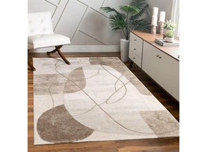 4061981307867 - Teppich Tuana 217 Teppiche Gr B L 240 cm x 340 cm 15 mm 1 St beige Esszimmerteppiche Kurzflor modernes 3D-Design Wohnzimmer