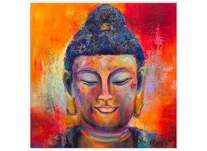 4062026285843 - WIEDEMANN Aludibondbild LITTLE BUDDHA 01 (100 x 100 cm) 100 x 100 cm Alubild Metallbild