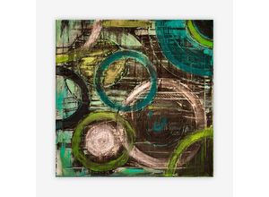 4062026307149 - WIEDEMANN Aludibondbild LOST IN CIRCLE 4 (BH 50x50 cm) BH 50x50 cm bunt Alubild Metallbild