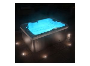 4062048001353 - TroniTechnik® Outdoor Whirlpool LEVANZO inkl Heizung Hydromassage Bluetooth und Farblicht 190x135cm 450 Liter