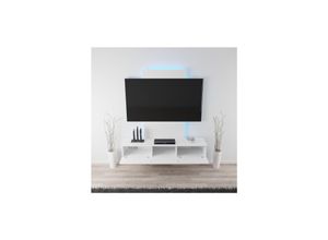 4062048003623 - TV-Lowboard tv Möbel hängend mit LED-Beleuchtung Wohnschrank Wohnzimmer Schrankwand Wohnwand Mediawand Hochglanz weiß 160cm x 385cm - Tronitechnik 4062048003623 - TV-Lowboard tv Möbel hängend mit LED-Beleuchtung Wohnschrank Wohnzimmer Schrankwand Wohnwand Mediawand Hochglanz weiß 160cm x 385cm - Tronitechnik