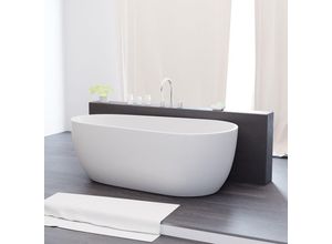 4062048007416 - Freistehende Badewanne Dia 170cm x 80cm x 58cm Wanne aus Acryl mit Siphon   Ablaufgarnitur in weiß Luxus Badewanne im Nostalgielook - Tronitechnik