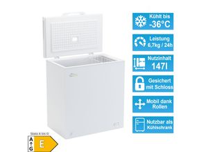 4062048008109 - TroniTechnik® Gefriertruhe Kühltruhe BORGAR PRO mit 2in1 Gefrier- und Kühlfunktion 160 Liter 184kwh Jahr LED Griff