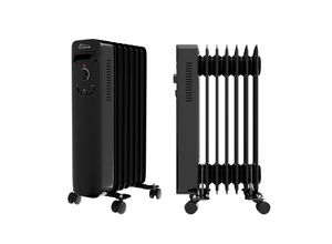 4062048013202 - TroniTechnik® Ölradiator Elektroheizung TT-OR 207 in Schwarz mit 7 Rippen und 1500 Watt drei Heizstufen (600W 900W 1500W) 4062048013202 - TroniTechnik® Ölradiator Elektroheizung TT-OR 207 in Schwarz mit 7 Rippen und 1500 Watt drei Heizstufen (600W 900W 1500W)