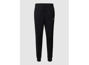 4062065079212 - adidas M 3 Stripes Fleece Tapered Cuff Pant Herren (Schwarz S ) Fitnessbekleidung