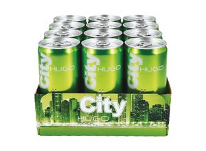 4062073999946 - City Hugo 69 % vol 020 Liter Dose 12er Pack