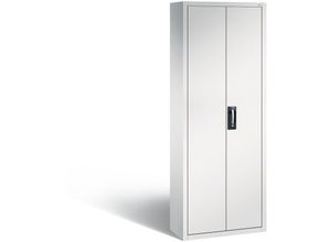 4062084809890 - C+p Möbelsysteme - c+p Magazinschrank 18 Fachböden inkl 114 Sichtlagerkästen HxBxT 198x70x30cm Lichtgrau - Hellgrau