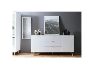 4062088148322 - Newfurn - Weiß Weiß Skandinavisch - 180x87x40 cm (BxHxT) - - [Eliatwo] - Weiß