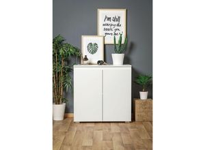 4062088148414 - Newfurn - Weiß weiß Modern - 80x80x40 cm (BxHxT) - - [Nikitaone] - weiß